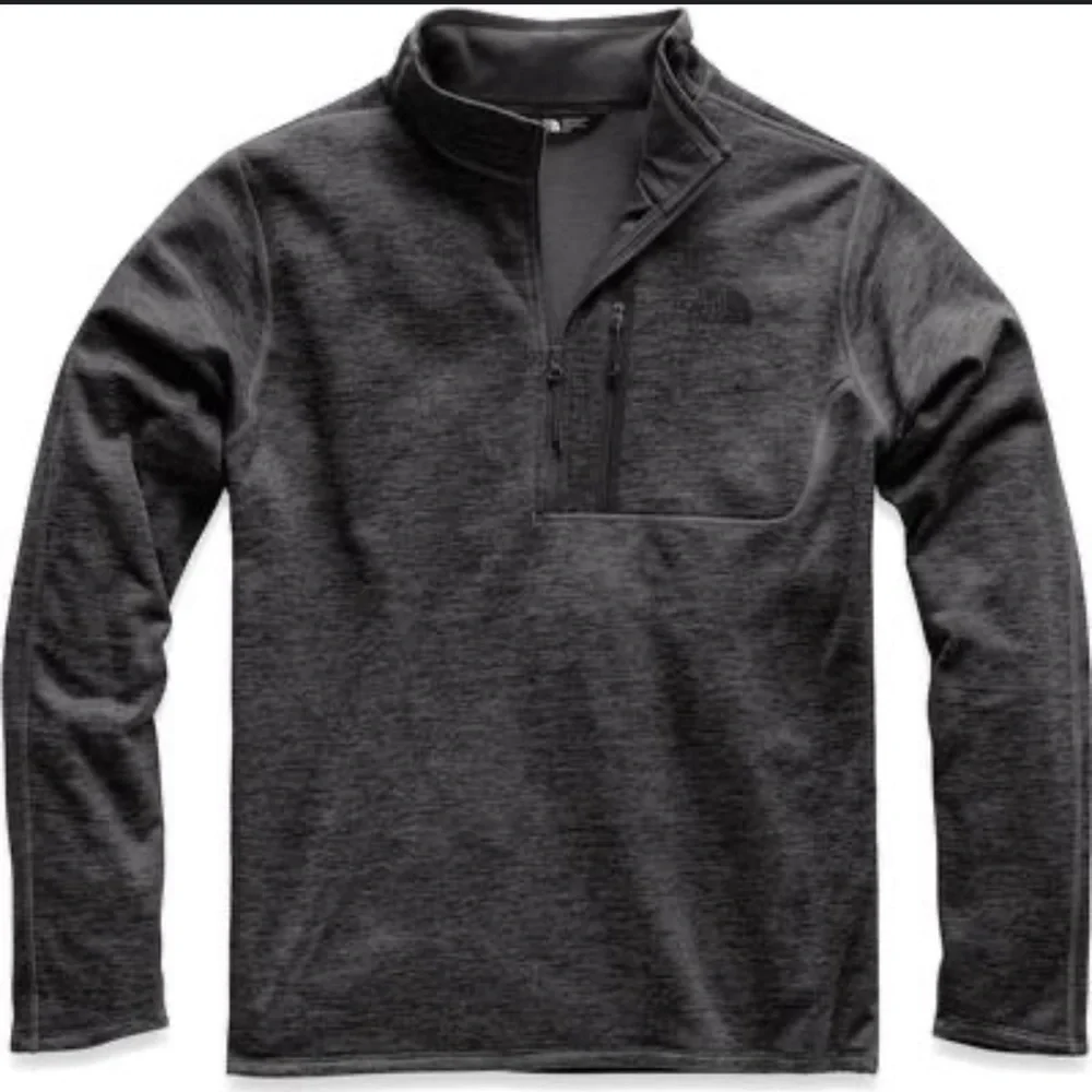 The North Face fleece Men's charcoal canyonlands Quarter-Zip shirt